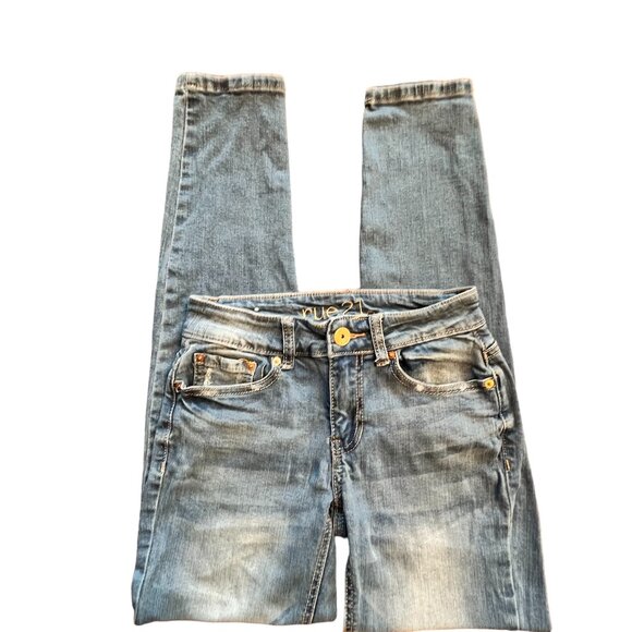 Rue21 Denim - rue21 Junior Jeans Low Rise Skinny Stretch (Sz00 W24 L27)